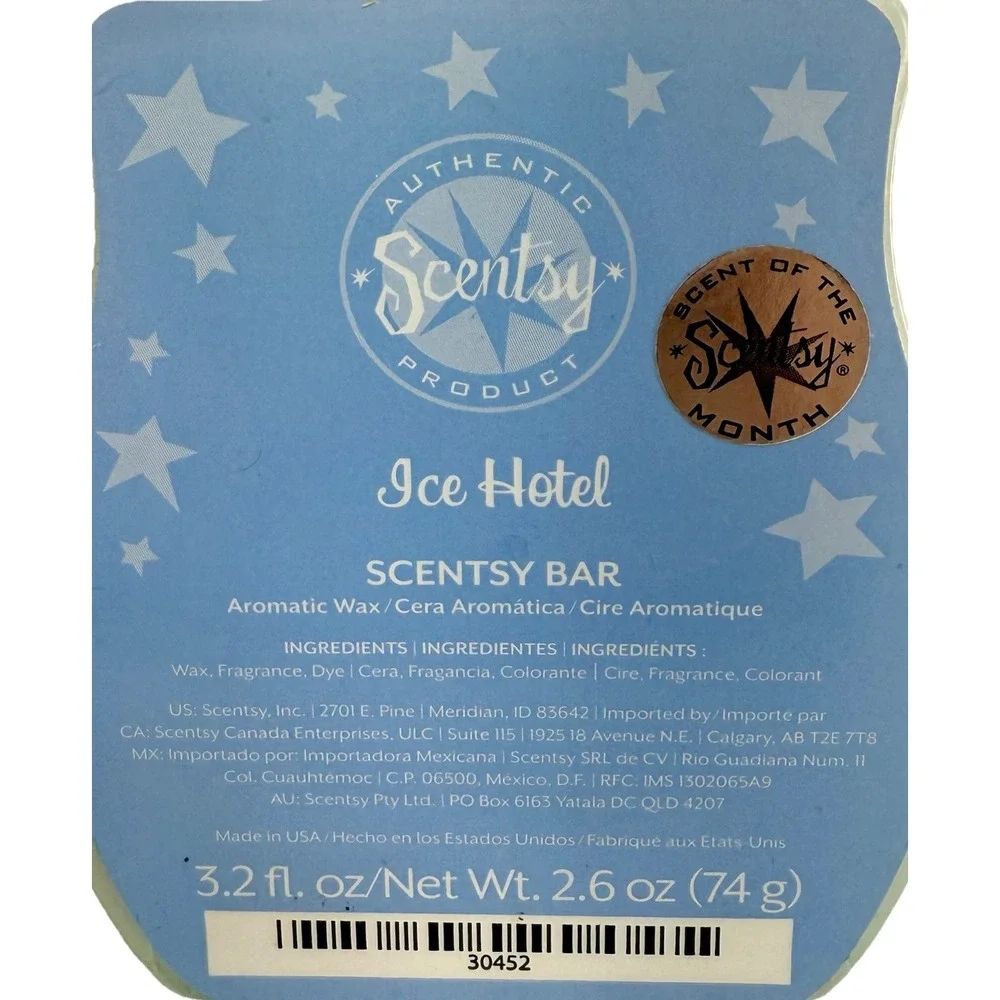 Scentsy Lot (3) Holidays Wax Bars – Clove & Cinnamon, Eggnog, Ice Hotel- Retired